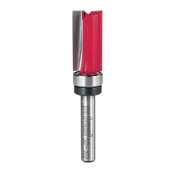 Diablo Freud 1/2 in. D X 1/2 in. X 2-5/8 in. L Carbide Top Bearing Flush Trim Router Bit 50-102 - main